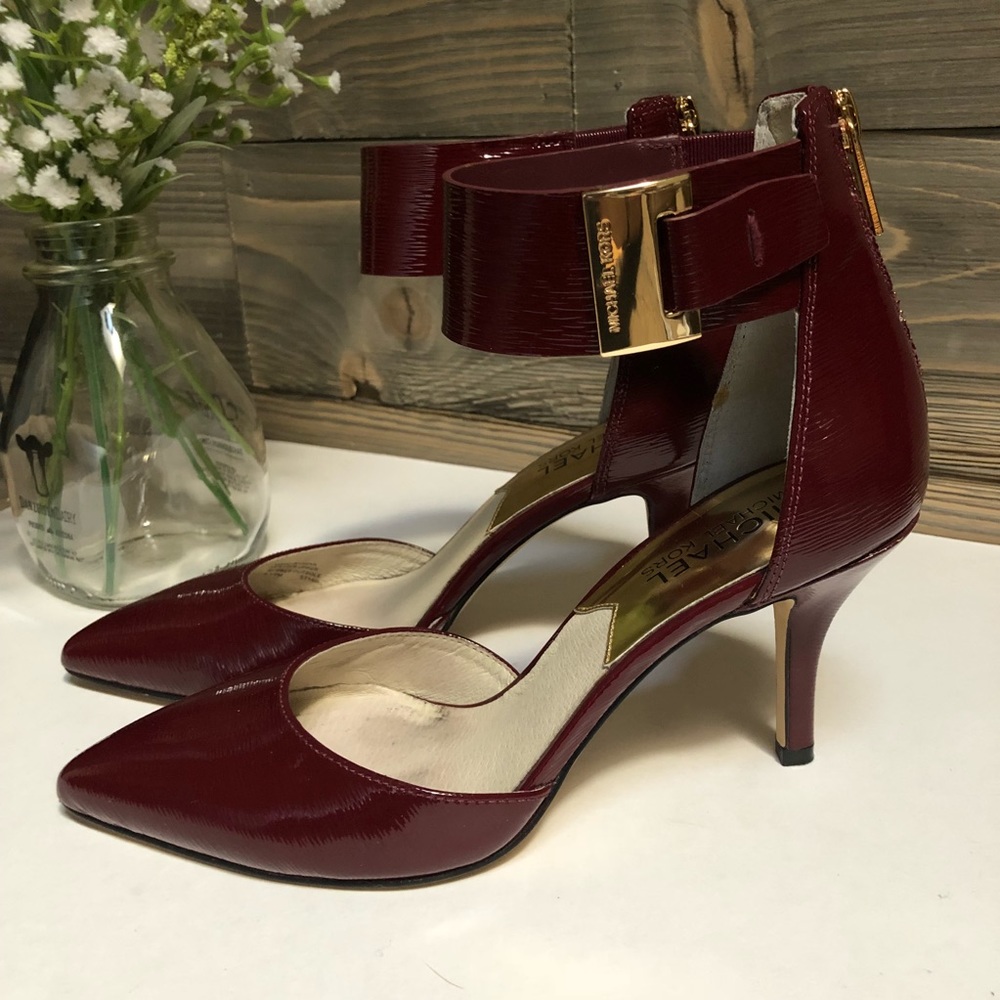 Michael Kors Guiliana Burgundy Heels